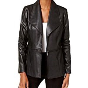 Leather blazer
